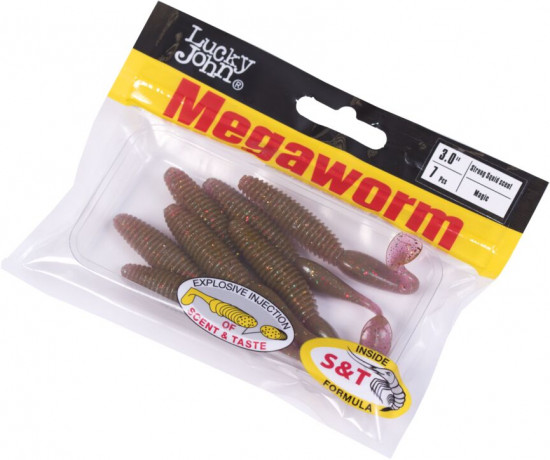 Виброхвосты съедобные «Mega Worm»