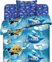 Комплект постельного белья «Акулий бум» - Фото 1
