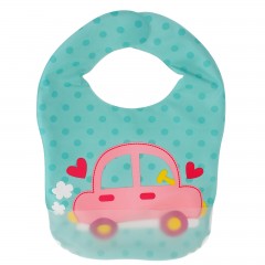 Нагрудник «Тачка для девочки» непромокаемый - Фото 2