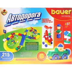 Конструктор «Автодорога», 215 элементов - Фото 1