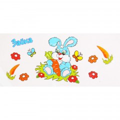 Поильник детский голография «Зайка» (250 мл) + наклейки - Фото 2