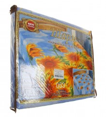 Двустороннее стеганое покрывало из искусственного шелка «Гранд-Шарм» (рис. 053, 1,5 спальное, размер 150х220) - Фото 1