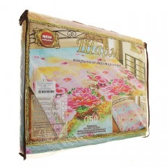 Двустороннее стеганое покрывало из искусственного шелка «Гранд-Шарм» (рис. 050, 1,5 спальное, размер 150х220) - Фото 1