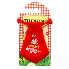 Галстук на ленте «Красава», красный - Фото 1