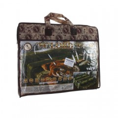 Двустороннее стеганое покрывало из искусственного шелка «Тигр» (1,5 спальное, размер 150х220) - Фото 1