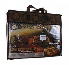 Двустороннее стеганое покрывало из искусственного шелка «Шерхан» (евро, размер 200х220) - Фото 1