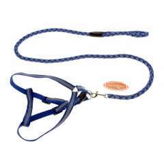 Комплект «НЛО» (флюорисцентный поводок 1,0х120 см и шлейка 34-52/36-54 см), цвета в ассортименте - Фото 2