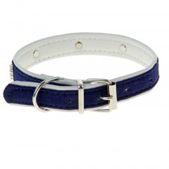 Ошейник «Лапки» (43 х 2 см), синий - Фото 2