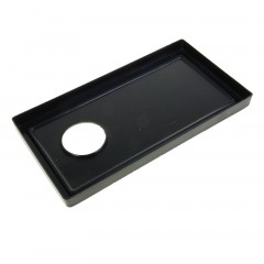 Аквариум с крышкой прямоугольный, черный - Фото 1