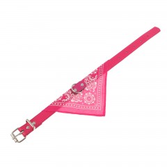 Ошейник с косынкой (42 х 2 см), розовый - Фото 1