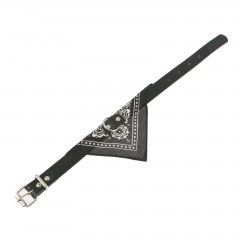 Ошейник с косынкой (42 х 2 см), черный - Фото 1