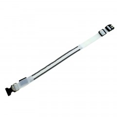 Ошейник с подсветкой и светоотражающими полосами (50-58 см), 3 режима свечения, белый - Фото 2