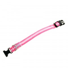 Ошейник с подсветкой (38-40 см) 3 режима свечения, розовый - Фото 1