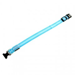 Ошейник с подсветкой (40-45 см) 3 режима свечения, голубой - Фото 2