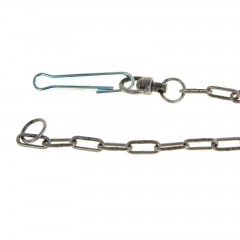Цепь для привязи собак (3 м, калибр 3,5 х 26 мм), черная - Фото 2