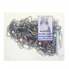 Цепь для привязи собак (3 м, калибр 3,5 х 26 мм), черная - Фото 1