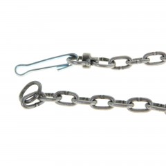 Цепь для привязи собак (3 м, калибр 6 х 27 мм), черная - Фото 2