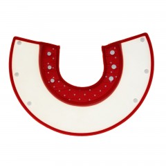 Ветеринарный воротник на клепках с мягким горлом (обхват шеи 17/18,5/24 см), цвета в ассортименте - Фото 1