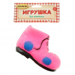 Игрушка пищащая для собаки «Башмак», розовый - Фото 1