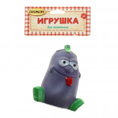 Игрушка пищащая для собаки «Веселый баклажан» - Фото 1