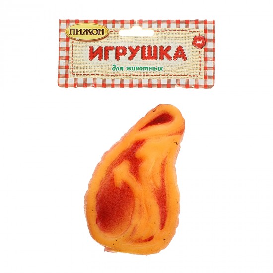 Игрушка пищащая для собаки «Стейк с кровью»