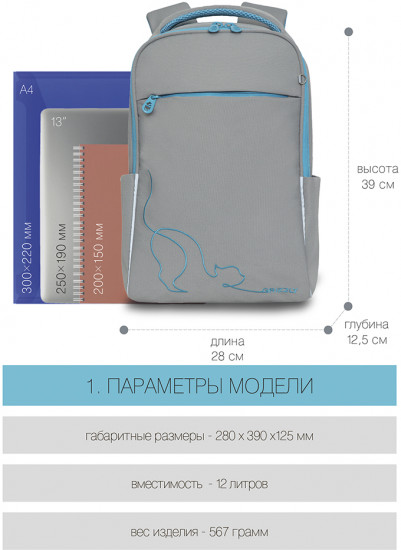 Рюкзак молодежный