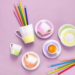 Набор чашек с блюдцами для эспрессо «Pastels» - Фото 1