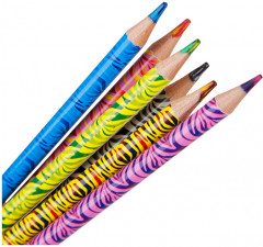 Набор карандашей с многоцветным грифелем «Енот и радуга» - Фото 2