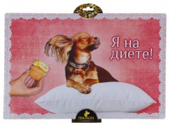 Коврик под миску для скользких полов «Я на диете» - Фото 1