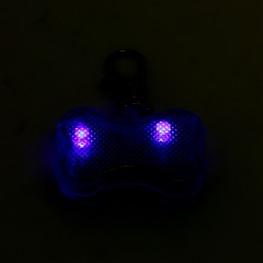 Маячок «Косточка» с наклейкой для записи телефона, 3 режима свечения, синий - Фото 1