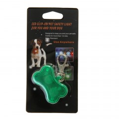 Маячок «Косточка» с наклейкой для записи телефона, 3 режима свечения, зеленый - Фото 2