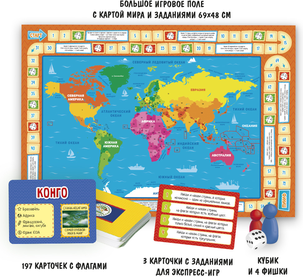 Игра настольная «Мегафлагомания»