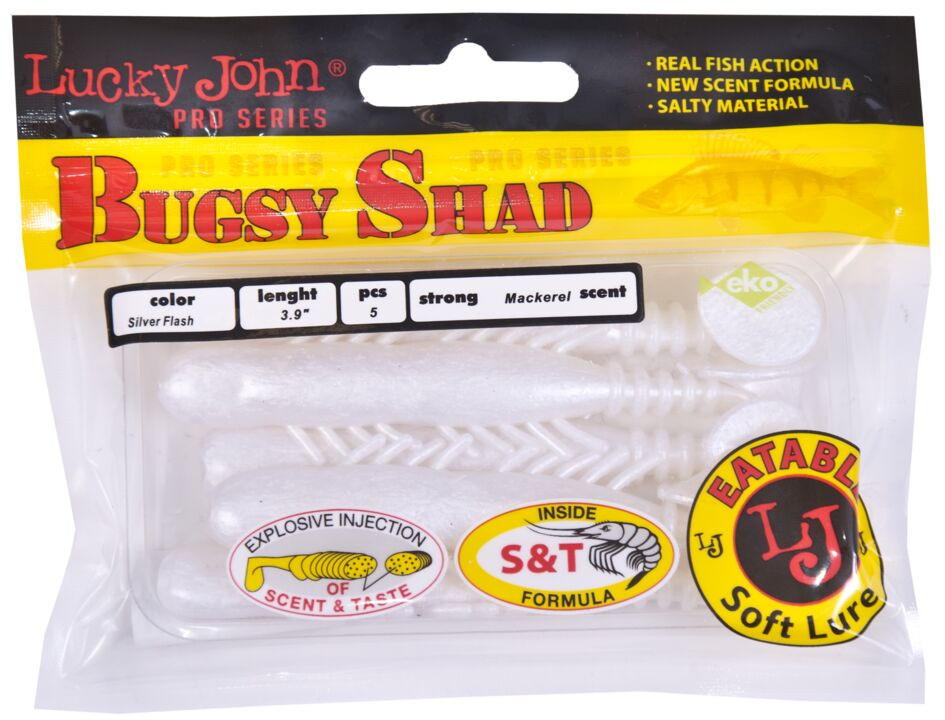 Виброхвосты съедобные «Bugsy Shad» | LJ Pro Series | Lucky John | Фото 2