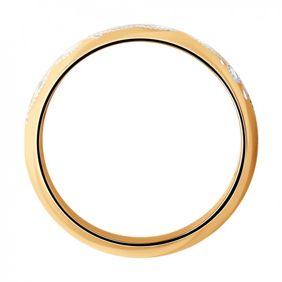 Кольцо обручальное из серебра с гравировкой