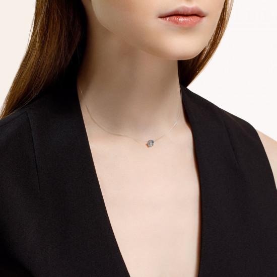 Колье из серебра с топазом