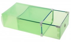 Короб для хранения выдвижной, зеленый - Фото 1