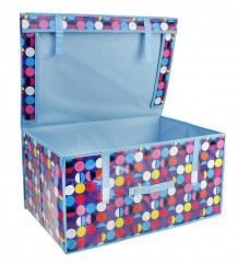 Кофр — короб для хранения «Цветной горошек» - Фото 1
