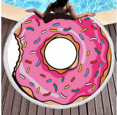 Коврик-полотенце пляжный «Пончик» - Фото 1