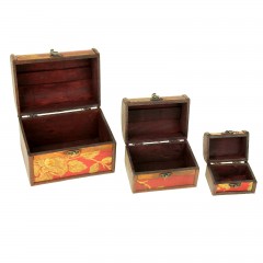 Набор шкатулок «Онегин», 19,2 х 14 х 15 см, 15 х 10,5 х 11,2 см, 11 х 6 х 6,5 см, 3 шт. - Фото 2