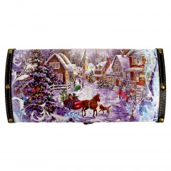 Шкатулка дерево «Зимние катания» 30 х 14 х 12,5 см - Фото 1