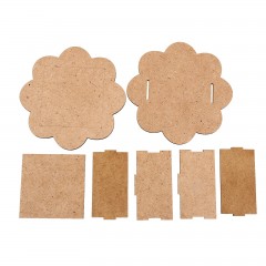 Шкатулка для декупажа «Цветок» (набор 7 деталей) - Фото 2