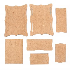 Шкатулка для декупажа «Скобки» (набор 7 деталей) - Фото 2