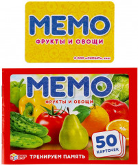 Игра настольная «Мемо. Фрукты и овощи» - Фото 2