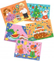 Мозаика из пластилина «На празднике» - Фото 2