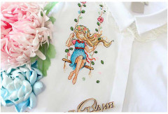 Набор для вышивания на одежде «Мечтательница» - Фото 1