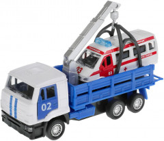Набор машин «КамАЗ эвакуатор и скорая помощь» - Фото 2