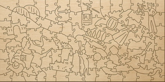 Пазлы деревянные «Ласточкино Гнездо»