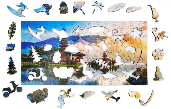 Пазлы деревянные «Остров Бали. Индонезия»