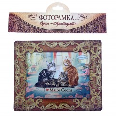 Фоторамка-магнит «I love Maine Coons», серия «Мейнкун» - Фото 1