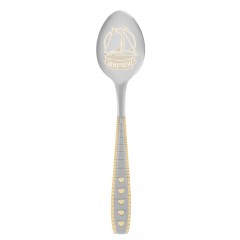 Ложка детская на открытке «Внучек» - Фото 3